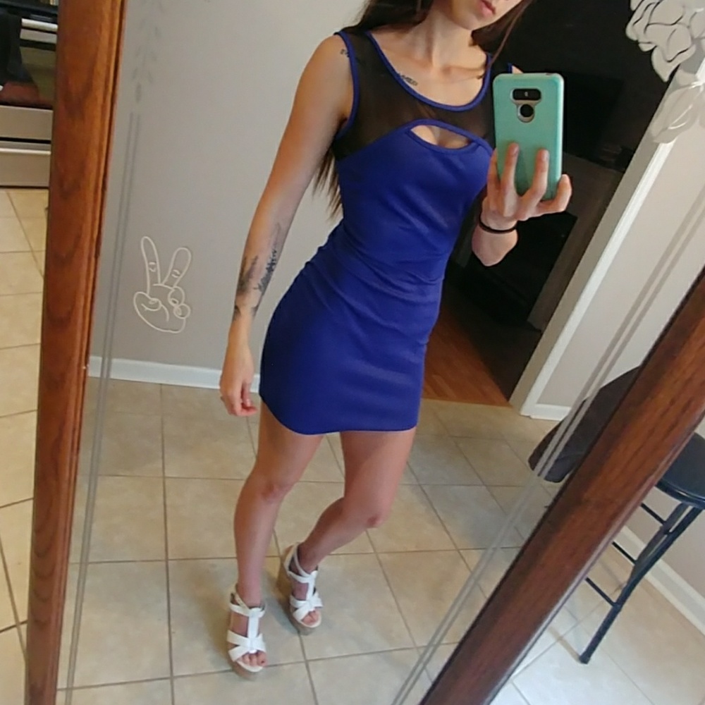 Blue dress